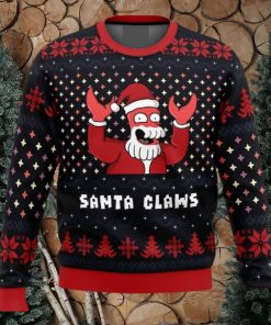 Xmas Ugly sweater Santa Claws Zoidberg Futurama Ugly Christmas 3D Sweater Gift For Men And Women