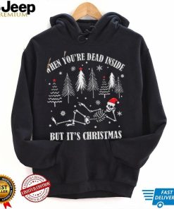 Xmas When You're Dead Inside But It's Christmas Ugly Sweater Pullover Hoodie Clothing, Shoes Jewelry