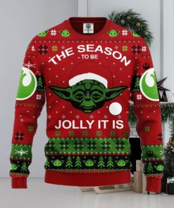 Xmas Yoda Christmas Sweater For Men Women