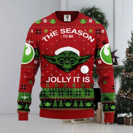 Xmas Yoda Christmas Sweater For Men Women