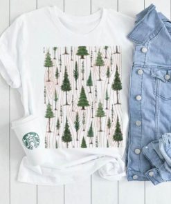 Xmas tree pine pattern Christmas T Shirt