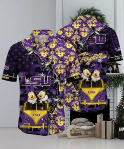 NCAA LSU Tigers Mickey Mouse Hawaiian Shirt Gift For Summer Holiday