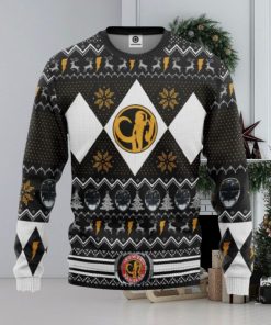 MMPR Black Ranger Ugly Christmas Sweater Gift For Men Women