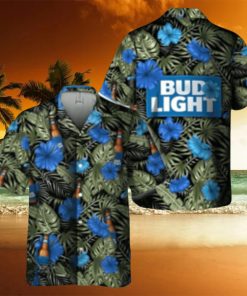 Bud Light Hawaiian Shirt Aloha Shirt Bud Light Beer Tropical Flowers