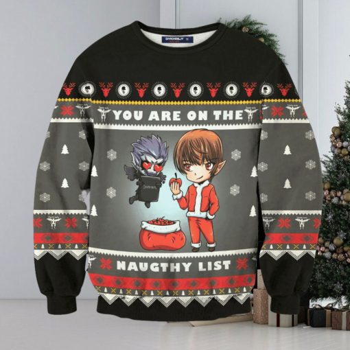 Yagami Naughty List Ugly Christmas Sweater Perfect Holiday Gift