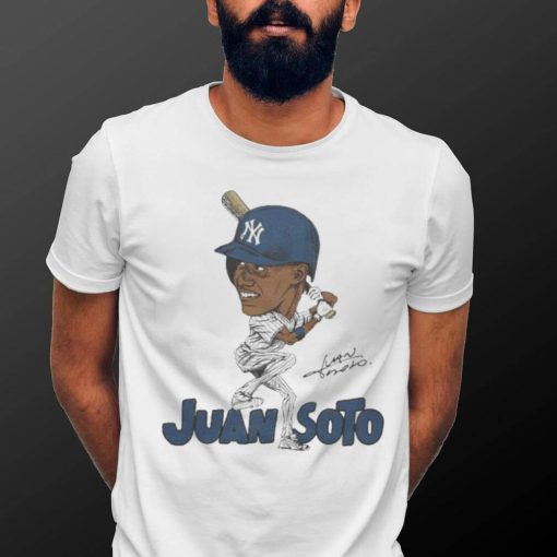 Yankees Juan Soto caricature signature shirt