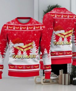 Yanmar Logo Wearing Santa Hat Christmas Gift Ugly Christmas Sweater Christmas Gift Ideas