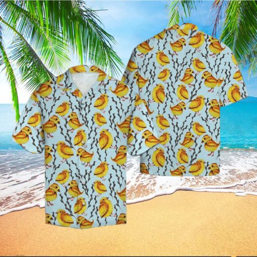 Yellow Chicken Hawaiian Shirt