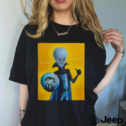 Yellow Graphic Megamind shirt