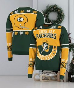 Yellow Green Bay Packers Ugly Christmas Sweater