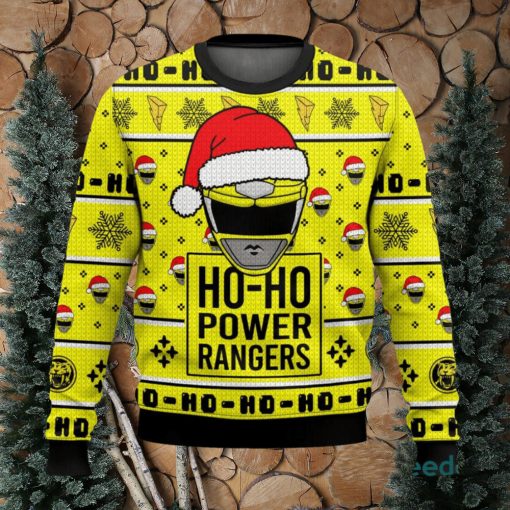 Yellow Ranger Ho Ho Power Rangers Xmas 3D Sweater Cute Christmas Gift For Men And Women