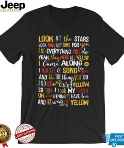 Yellow Song Lyrics Sunflower shirt