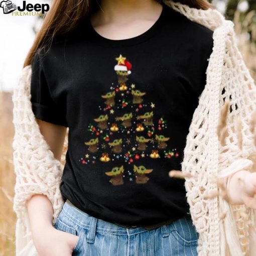 Yoda Christmas Tree Shirt, Baby Yoda Christmas Shirt, Star Wars Xmas Gift Shirt