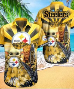 Yoda Pittsburgh Steelers Nfl Hawaii Full 3d Shirt 1