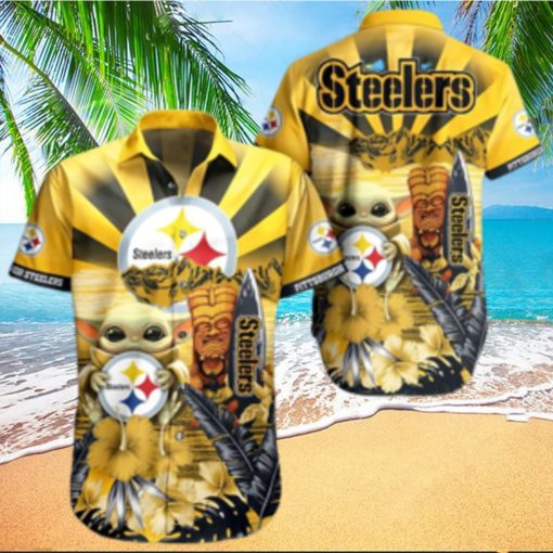 Yoda Pittsburgh Steelers Nfl Hawaii Full 3d Shirt 1