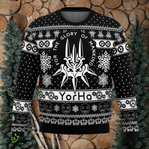 Yorha Nier Automata Cute Ugly Christmas Sweater Christmas Gift For Family