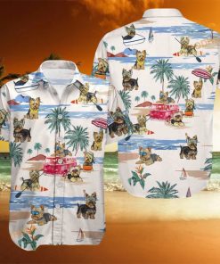 Yorkie Button Hawaiian Shirt