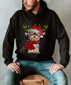 Yorkshire Terrier Reindeer Christmas t shirt