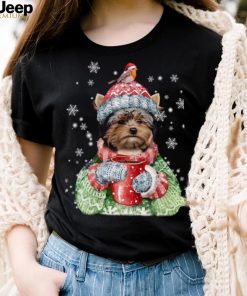 Yorshire Terrier Wearing Ugly Christmas Shirt Yorshire Terrier Coffee