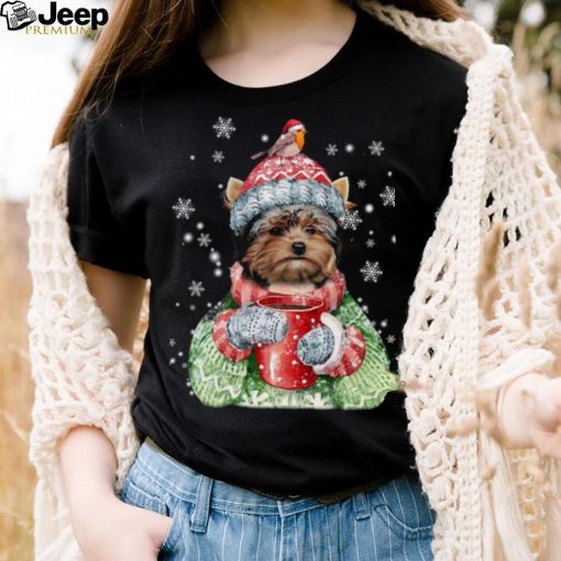 Yorshire Terrier Wearing Ugly Christmas Shirt Yorshire Terrier Coffee