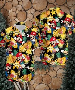 Yoshi Super Mario Movie Character Hawaiian Shirt