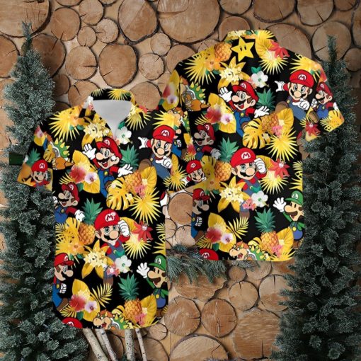 Yoshi Super Mario Movie Character Hawaiian Shirt