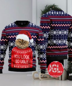 You Are So Ugly Funny Cat Christmas 3D Sweater