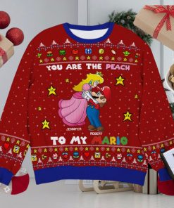 You Are The Peach Personalized 3D Knitted Ugly Sweater