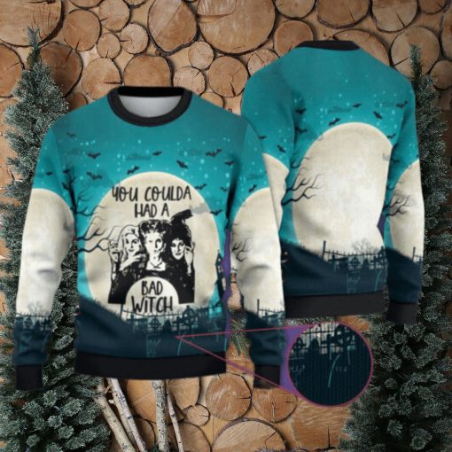 You Coulda Had A Bad Witch Christmas Ugly Sweater 3D Hocus Pocus Halloween – Home Decor, Personalized Gifts for Every Occasion