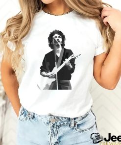 Young Carlos Santana Black White Shirt