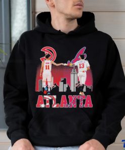 Young vs Acuna Jr Atlanta Sport Team Skyline 2023 signatures shirt