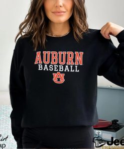 Youth Champion Navy Auburn Tigers Stacked Logo Long Sleeve Baseball T Shirt