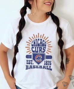 Youth Chicago Cubs Gray Sun Burst Shirt