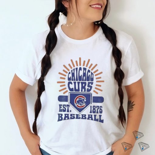 Youth Chicago Cubs Gray Sun Burst Shirt