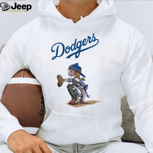 Youth Los Angeles Dodgers Tiny Turnip White Kate the Catcher T Shirt