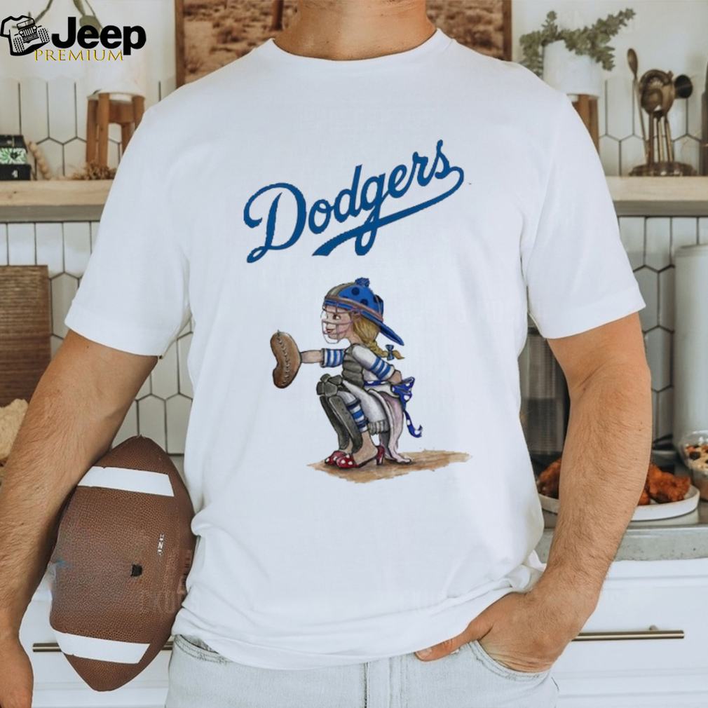 Los Angeles Dodgers Tiny Turnip Toddler Baseball Flag Shirt