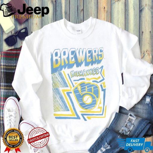 Youth Milwaukee Brewers Cooperstown Collection Sketch T Shirt