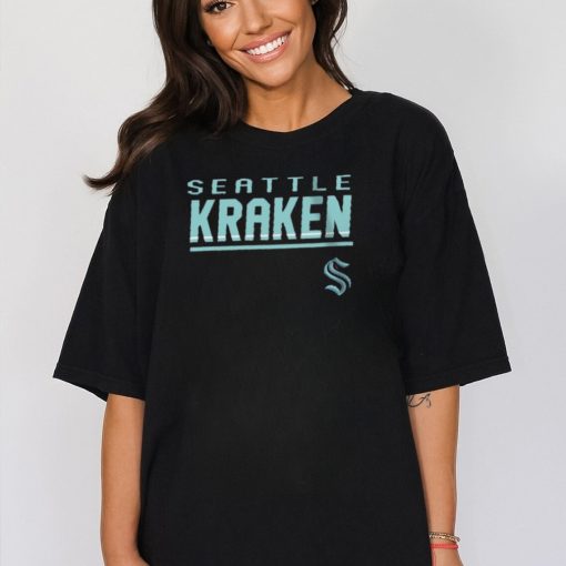 Youth Seattle Kraken Deep Sea Blue Headliner Shirt