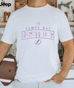 Youth Tampa Bay Lightning Levelwear White Hockey Fights Cancer Little Richmond T Shirt