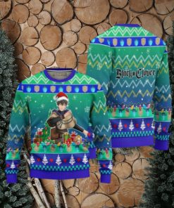 Yuno Anime Ugly Christmas Sweater Black Clover Xmas Gift