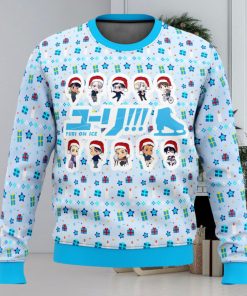 Yuri on Ice Cute Chibi Ugly Christmas Sweater