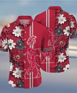 Floral Aloha NCAA Washington State Cougars Hawaiian Shirt Beach Gift For Him