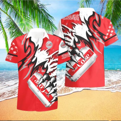 Diet Coke Monster Claw Cool Gift Hawaiian Shirt And Shorts Men And Women Summer Gift