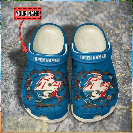 ZSC Lions Break Cracked Hole Design Crocs Shoes