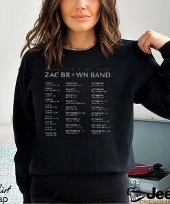 Zac Brown 2023 Tour T Shirt, Zac Brown Band Tour Shirt Merch, Zac Brown Band Fenway 2023 Setlist Merch Shirt