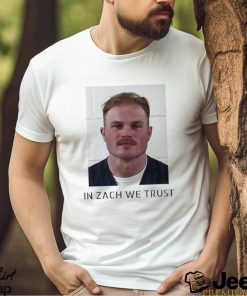 Zach Bryan Mugshot In Zach We Trust T Shirts