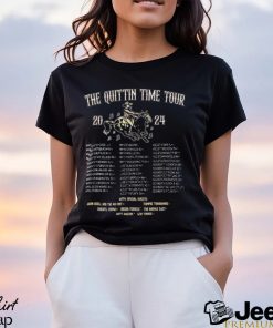 Zach Bryan The Quittin Time Tour 2024 Front And Back Shirt Vintage Country Music Sweatshirt Shirt