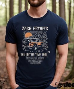 Zach Bryan The Quittin Time Tour 2024 Front And Back Shirt Vintage Country Music Sweatshirt T Shirt