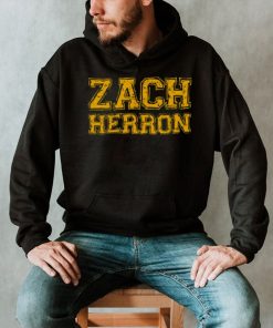 Zach Herron Yellow Typography shirt