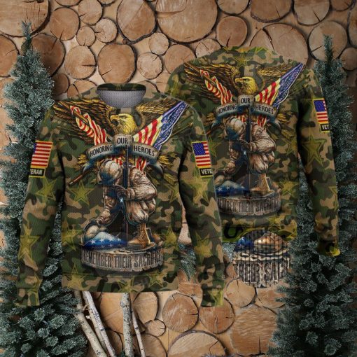 Honoring Our Heroes Veteran For Christmas Gifts Knitting Pattern Sweater